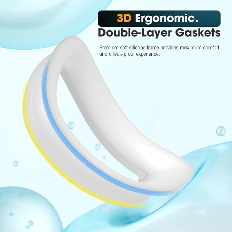 Braylin Swim Goggles, 2-Pack Swimming Goggles, Anti Fog, No Leaking For Adult Women Men Youth - Image 4